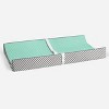 Bacati - Love Gray/Mint Pin Dots Changing Pad Cover - 4 of 4