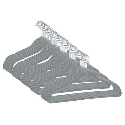 Trio Home Heavy Duty Velvet Hangers with Cascade Hook, 360 Degree Rotatable Hook (50 PACK)