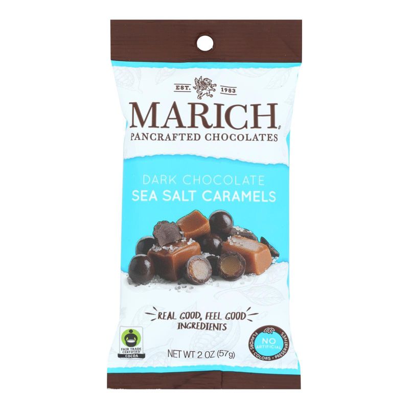 Marich Dark Chocolate Sea Salt Caramels - Case of 12/2 oz, 2 of 6