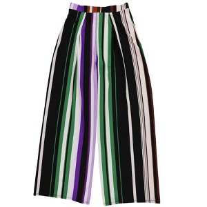bar III Womens Striped Casual Wide Leg Pants - 1 of 2