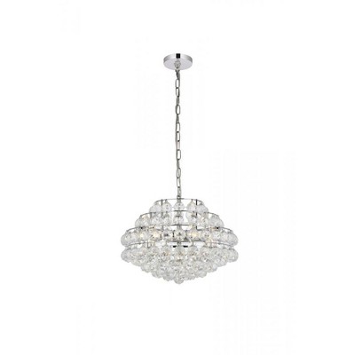 Elegant Lighting Savannah 18 inch pendant in chrome