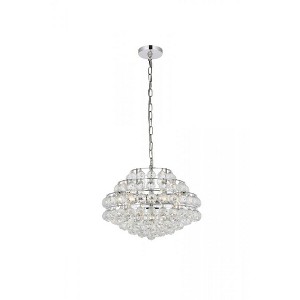 Elegant Lighting Savannah 18 inch pendant in chrome - 1 of 4