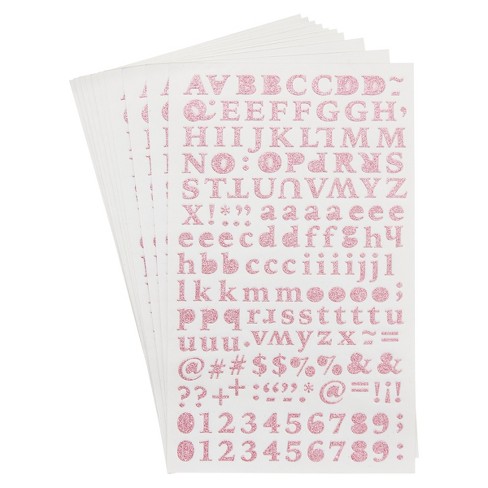 Craft Letters Stickers Self Adhesive Glitter Alphabet Stickers Small Sticky Letters Alphabet Birthday Stickers for Scrapbooking Crafts Card Making 40 Sheets Alphabet Letter Stickers 