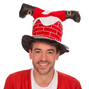 Smiffys Chimney Santa Hat Costume Accessory - 1 of 4