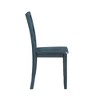 New Classic Furniture,Trellis Wood Dining Chair (Set of 2), Blue - 3 of 4