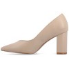 Journee Collection Women's Simonne SuperNatural Shades Block Heel Pointed Toe Pumps - 2 of 4