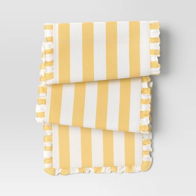 Yellow Striped Table Runner - Threshold™