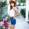 Anna-Kaci Women's Vintage High Waisted Jean Shorts for Casual Looks - 4 of 4
