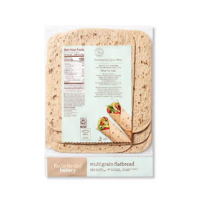 Multigrain Flatbread - 11.2oz/6ct - Favorite Day&#8482;