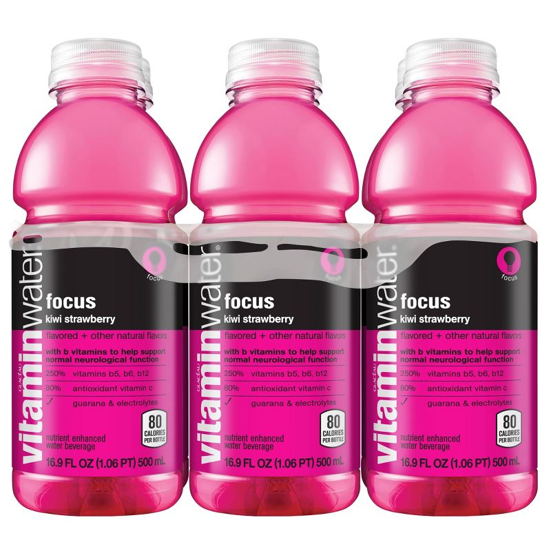 Vitaminwater Focus - 6pk/16.9 fl oz Bottle, 1 of 4