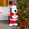 Gemmy 3.5-FT Tall Animated Snoopy Holding Woodstock Christmas Character - 2 of 4