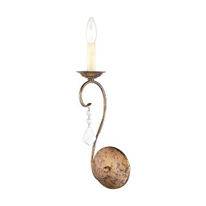 Livex Lighting Chesterfield/Pennington 1 - Light Wall Light in  Hand Applied Venetian Golden Bronze - 1 of 1