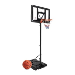 Basketball Hoop, Adjustable Outdoor Basketball Hoop, 4-10FT Portable Basketball Goal System with Enlarged Base and PC Backboard for Adult - 1 of 4
