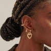 Women Earrings Gold Huggie Hoop Dangle Drop 14K Gold Plated Small Simple Hypoallergenic Everyday Jewelry - 3 of 4