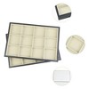 Unique Bargains Stackable Velvet Jewelry Organizer Trays with Removable Divider for Drawers Set of 2 - 3 of 4