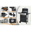 Kumasinova 3-Burner Propane Gas BBQ Grill,26000BTU Output,Stainless Steel Grills with Enamel-Coating Cooking Grids,Foldable Side Tables&Thermometer - 4 of 4