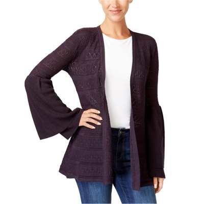 Style & Co. Womens Retro Romance Hammock Heather Cardigan Sweater