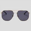 Anna-Kaci Women's Rimmed Hexagonal Polarized Aviator Sunglasses UV400 Protection - 2 of 4