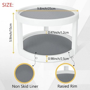 LunaLulinlk 2 Tier Lazy Susans Turntable - 10 Inch Pantry Cabinet Lazy Susan Storage Turntable Rotating Spice Rack for Spices,kitchen - 1 of 4