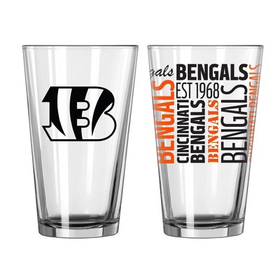 NFL Cincinnati Bengals Pint Glass Gift Set - 2pk