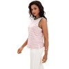 ATHLECHIC Women's Striped Color Block Side Slits Crew Neck Casual Sleeveless Shirts - 3 of 4