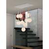 Zuo Epsilon Ceiling Lamp White with 9 Frosted Glass Orbs and Painted Steel Base 86.6"H - 2 of 4