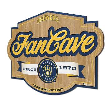 MLB Milwaukee Brewers Fan Cave Sign