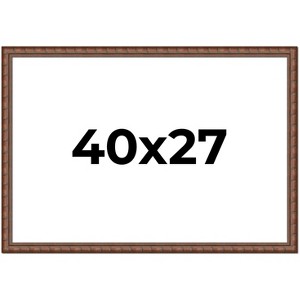 PosterPalooza | 40x27 Modern Bamboo Picture Frame, UV Acrylic, 5 Finishes - 1 of 4