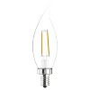 GE 4pk 40W Relax LED Decorative Light Bulbs Soft White: Candelabra Base, Dimmable, Energy Star, 13.7-Year Life - 2 of 4