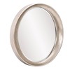 Howard Elliott 39"x35" Metallic Framed Oval Wall Mirror Warm Silver - 3 of 4