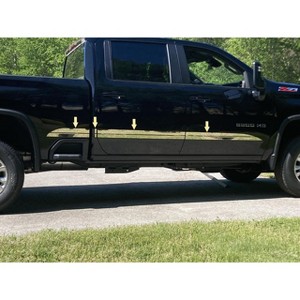 QAA Stainless Steel Side Trim 8Pc Fits 2020-2024 Chevrolet Silverado HD AT60184 QAA - 1 of 3