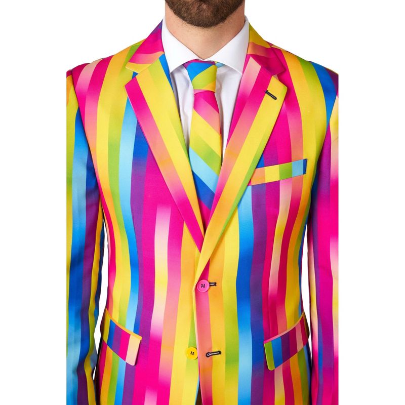 OppoSuits Men's Suit - Rainbow Glaze - Multicolor, 3 of 7