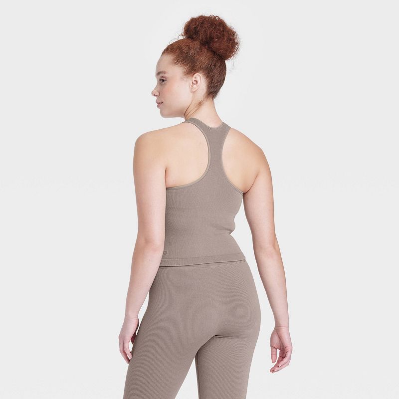 Women's Seamless Racerback Rib Tank Top - All In Motion™, 5 of 9