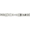 Black Bow Jewelry Mens 8.25mm Sterling Silver Square Solid Byzantine Necklace - 4 of 4