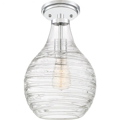 Quoizel Lighting Genie 1 - Light Semi-Flush Mount in  Polished Chrome