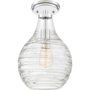 Quoizel Lighting Genie 1 - Light Semi-Flush Mount in  Polished Chrome - 1 of 4