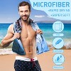 Tirrinia Large Hooded Beach Towel for Adults and Kids, Quick-Dry  Lightweight Microfiber Cape, 52 x 60 Inches - 2 of 4