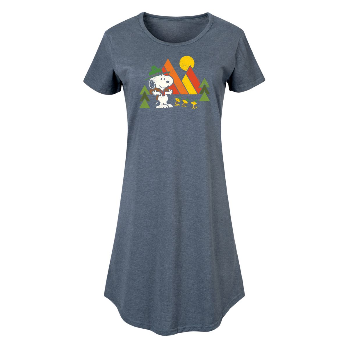 Women's - Peanuts - Retro Trailbrazers Graphic T-shirt Dress