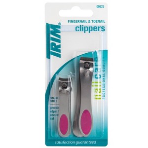 Trim Stainless Steel Fingernail & Toenail Clipper Pack - 2pc - 1 of 4