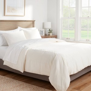 Lustrous Velvet Duvet Cover & Sham Set - Threshold™ - 1 of 4