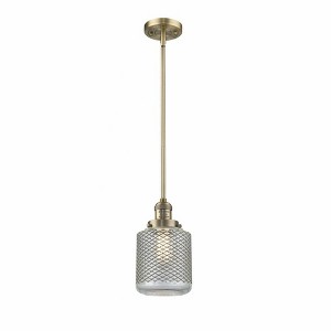 Stanton - 1 Light Stem Hung Mini Pendant In Industrial Style-12 Inches Tall and 6 Inches Wide - 1 of 1