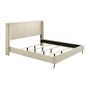Accent Bed Modern Wingback Upholstered Panel Bed for Bedroom with Wood Slats - 3irtyhousy - 3 of 4