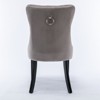 Racxily High-end Tufted Velvet Dining Chair Set of 2 - Solid Wood Contemporary Dining Chair with Nailhead Trim,Multiple Colors Optional - 4 of 4