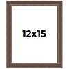 PosterPalooza | Elegant Brown Picture Frame - UV Acrylic, Foam Board Backing, Hanging Hardware - 2 of 4