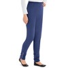 Collections Etc Cinched Ankle Leggings with Button Accents and Elastic Waistband, 30" L Inseam, Made of Cotton and Spandex - 4 of 4