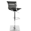 Contemporary Adjustable Swivel Barstool with Perforated Seat and Metal Frame for Kitchen or Home Bar - 3 of 4