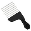 Unique Bargains Women's Metal Hair Pick Afro Comb Hairdressing Styling Tool 6.50"x2.68" Black 2 Pcs - 4 of 4