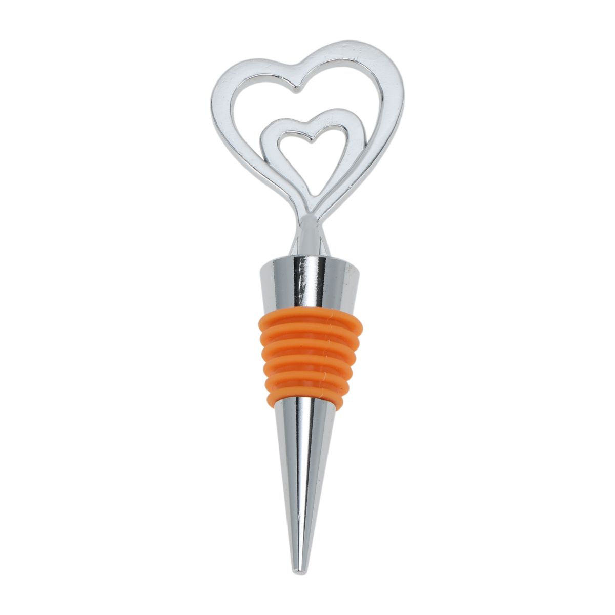 Unique Bargains Double Heart Stopper Aluminum Alloy TPE 4.37"x1.89"x0.79" 1 Pc - thumbnail 4