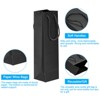 Unique Bargains Paper Reusable Sturdy Wine Tote Bag Gift Bags with Rope Handles 12 Pcs - 3 of 4