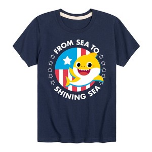 Boys' - Baby Shark - From Sea to Shining Sea Short Sleeve Graphic T-Shirt - 1 of 4